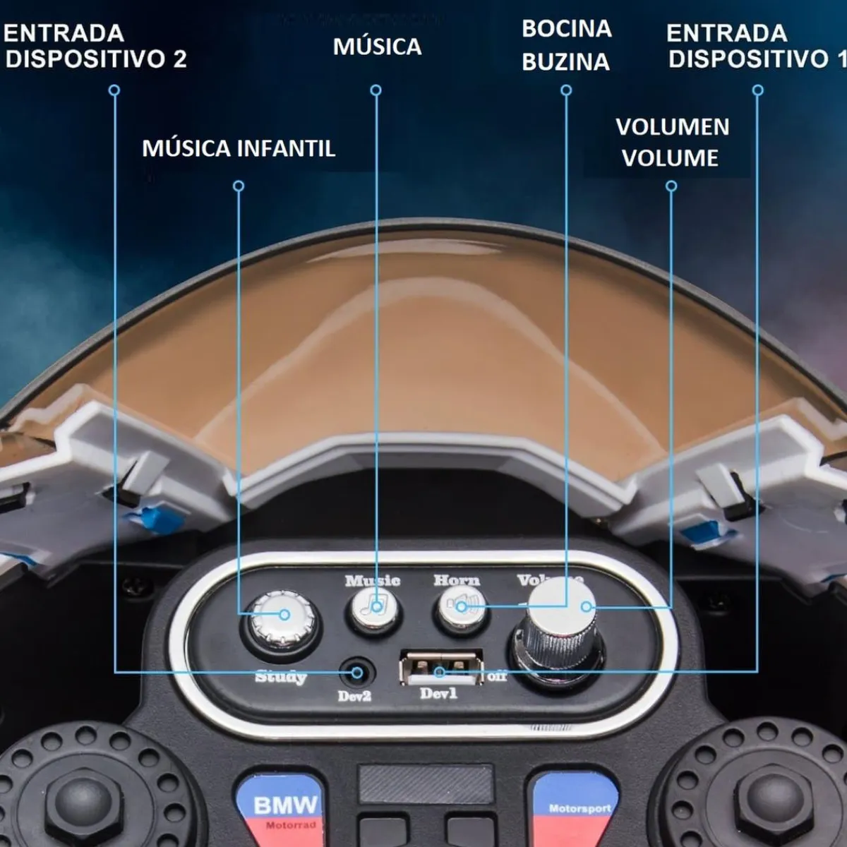 - Moto eléctrica BMW HP4 roja*Homcom Sale