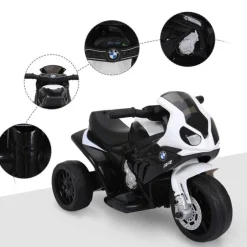 - Moto Eléctrica BMW S1000RR Negro Vehículos De Batería O A Pedales