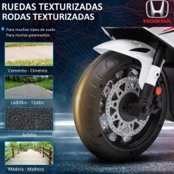 - Moto eléctrica Honda blanca*Homcom Discount