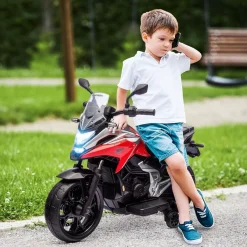 Best Homcom - Moto eléctrica infantil Honda Rojo/Negro Vehículos De Batería O A Pedales
