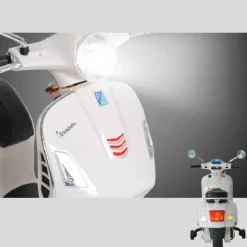 Discount - Moto Eléctrica Infantil Blanco Vehículos De Batería O A Pedales