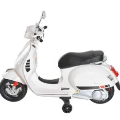Discount - Moto Eléctrica Infantil Blanco Vehículos De Batería O A Pedales