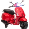 Homcom - Moto eléctrica infantil Vespa Rojo*AIYAPLAY New