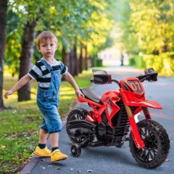 Online Homcom - Moto eléctrica para niños Rojo Vehículos De Batería O A Pedales