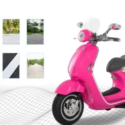 - Moto Eléctrica Vespa Infantil Rosa*Homcom Discount