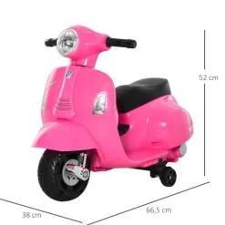 - Moto Eléctrica Vespa rosa*Homcom Clearance