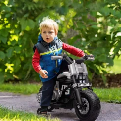 Online - Moto eléctriva 6V blanco/negro Vehículos De Batería O A Pedales