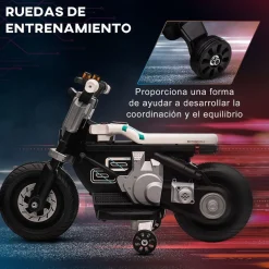 Online - Moto eléctriva 6V blanco/negro Vehículos De Batería O A Pedales