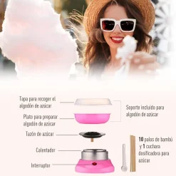 - Máquina Rosa de Algodón de Azúcar*Homcom New
