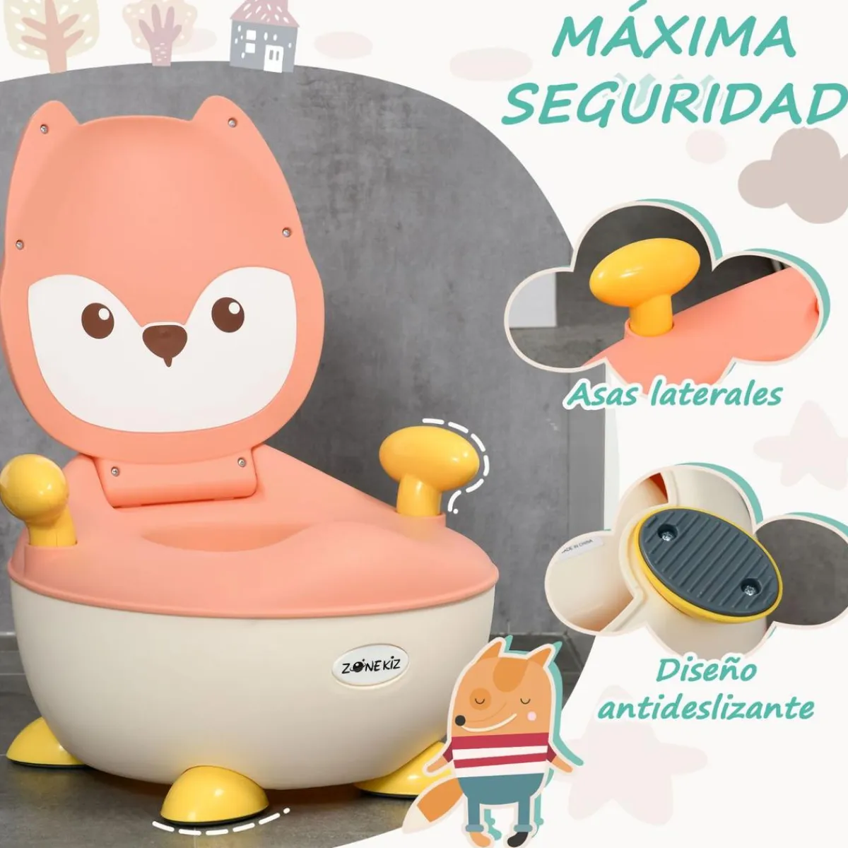 Best - Orinal de aprendizaje zorro Baño Y Accesorios·Orinales Y Reductores