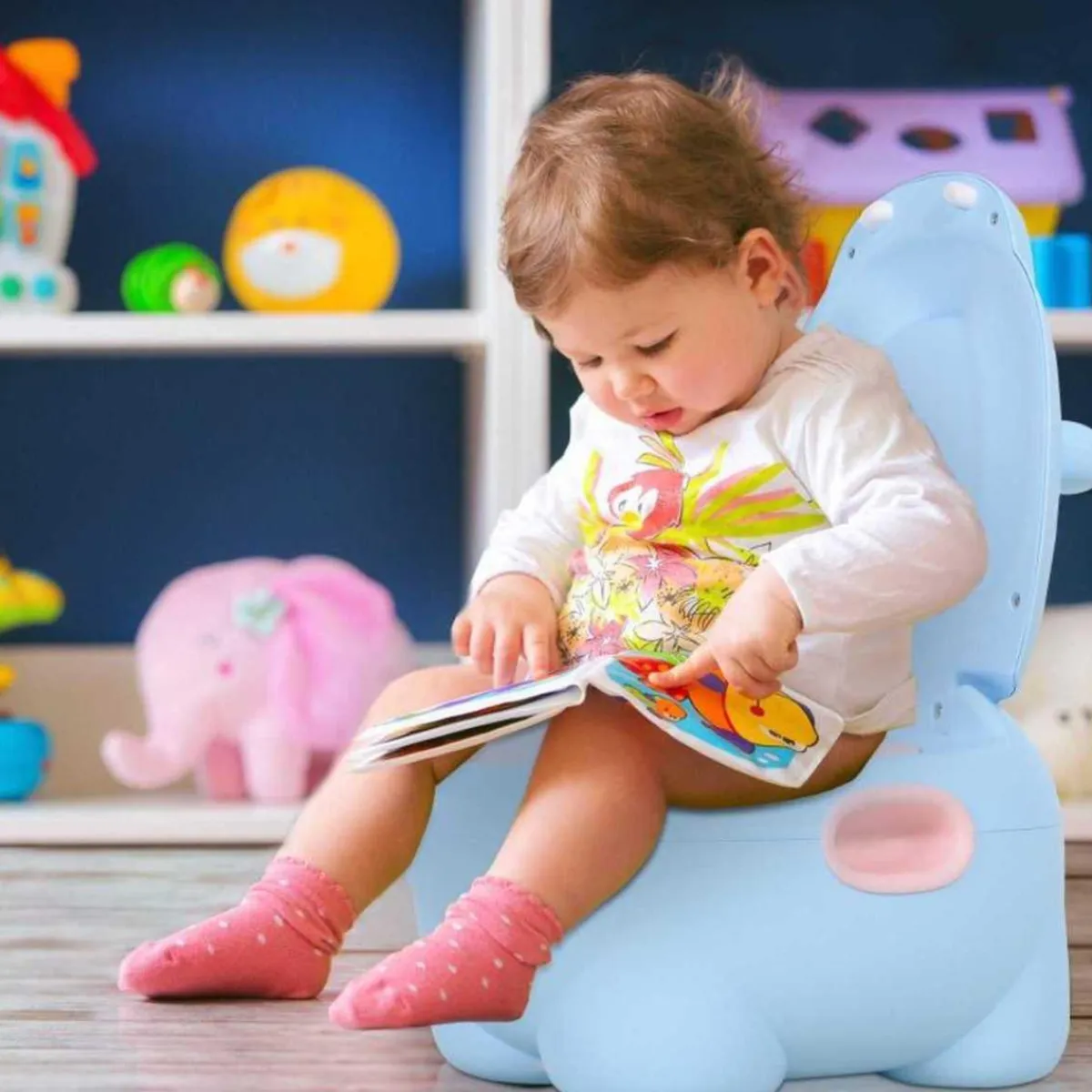 - Orinal Infantil Hipopótamo Azul*Homcom Sale