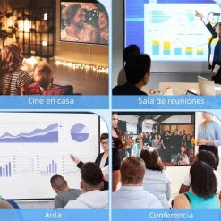 Online - Pantalla de proyección 100'' Blanco Electrónicos