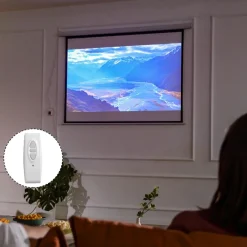 - Pantalla de proyección motorizada 84'' con mando*Homcom Discount