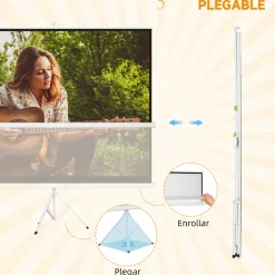 - Pantalla de proyección 120'' Blanco Electrónicos