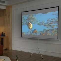 - Pantalla de proyección 100'' con soporte Blanco*Homcom Clearance