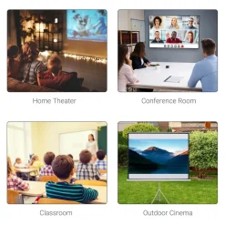 Online - Pantalla de proyección 84'' con soporte Blanco Electrónicos