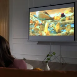 Online - Pantalla de proyección 84'' con soporte Blanco Electrónicos