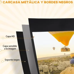 Best - Pantalla de proyección 100'' Negro Electrónicos