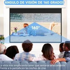 Sale - Pantalla de proyección eléctrica 84'' Blanco con mando Electrónicos