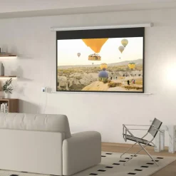 Sale - Pantalla de proyección eléctrica 84'' Blanco con mando Electrónicos