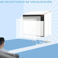 Discount - Pantalla de proyección 80'' Blanco Electrónicos