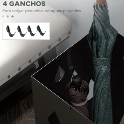 New - Paragüero Negro Estilo De Vida