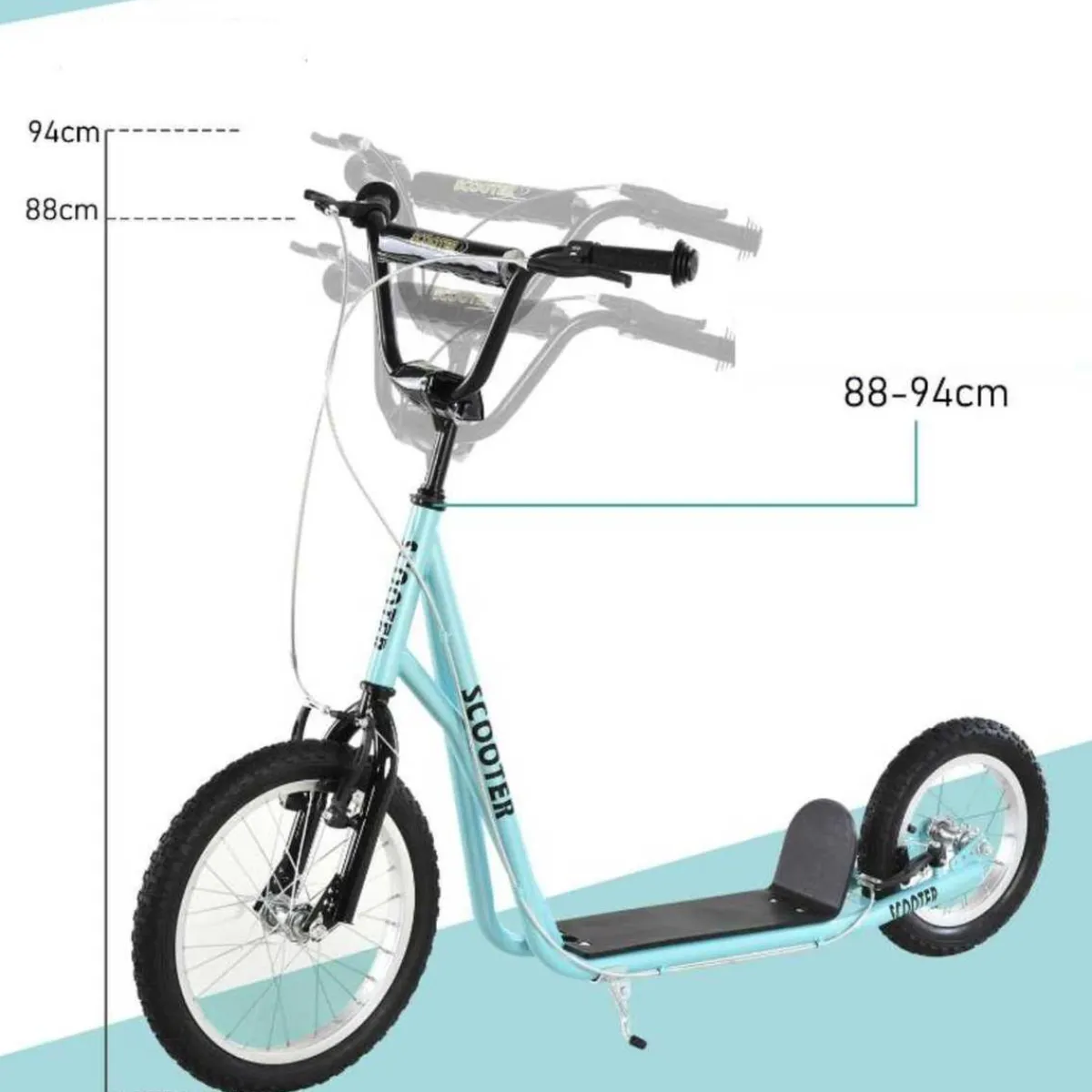 Clearance - Patinete Ajustable Para Niños Azul Patines Y Monopatines