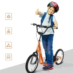 Hot - Patinete Ajustable Para Niños Naranja Patines Y Monopatines