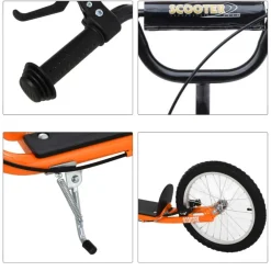 Hot - Patinete Ajustable Para Niños Naranja Patines Y Monopatines