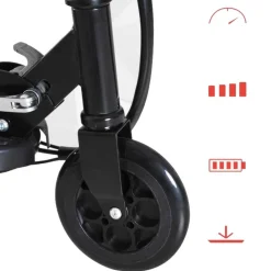 - Patinete Eléctrico Plegable Acero Negro*Homcom Clearance