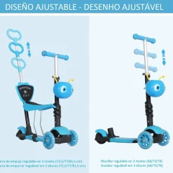 Best - Patinete evolutivo con asiento azul Patines Y Monopatines