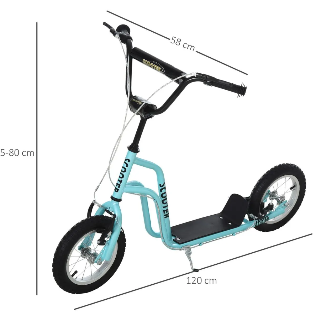 - Patinete Scooter regulable Azul Patines Y Monopatines