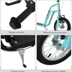 - Patinete Scooter regulable Azul Patines Y Monopatines