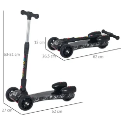 - Patinete scooter con efectos de luz y sonido*Homcom
