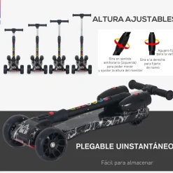 - Patinete scooter con efectos de luz y sonido*Homcom