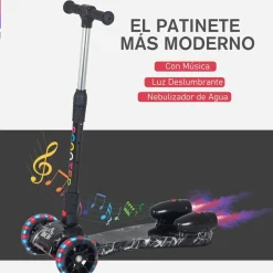 - Patinete scooter con efectos de luz y sonido*Homcom