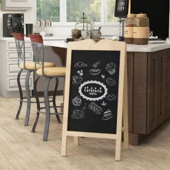 Homcom - Pizarra caballete doble con tizas y plantillas*VINSETTO Best