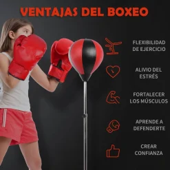 - Punching Ball con guantes*Homcom Outlet