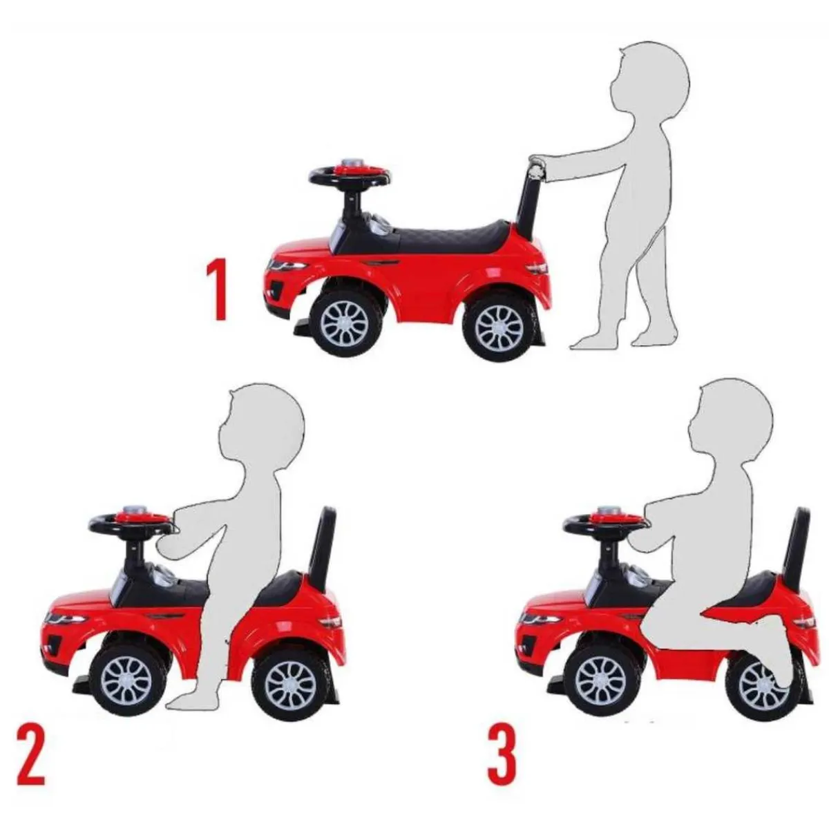 Sale - Quad Correpasillos sin Pedales Rojo Vehículos De Batería O A Pedales