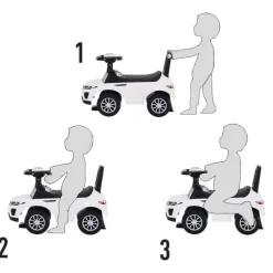 Outlet - Quad Correpasillos sin Pedales Blaco Vehículos De Batería O A Pedales