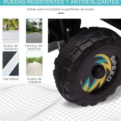 - Quad Eléctrico Batería 6V Negro*Homcom Online