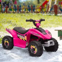 - Quad Eléctrico Batería 6V Rosa*Homcom Best