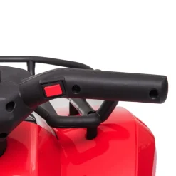 Discount - Quad eléctrico con faros LED rojo Vehículos De Batería O A Pedales