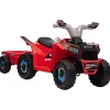 - Quad Eléctrico Rojo con Remolque*Homcom Discount