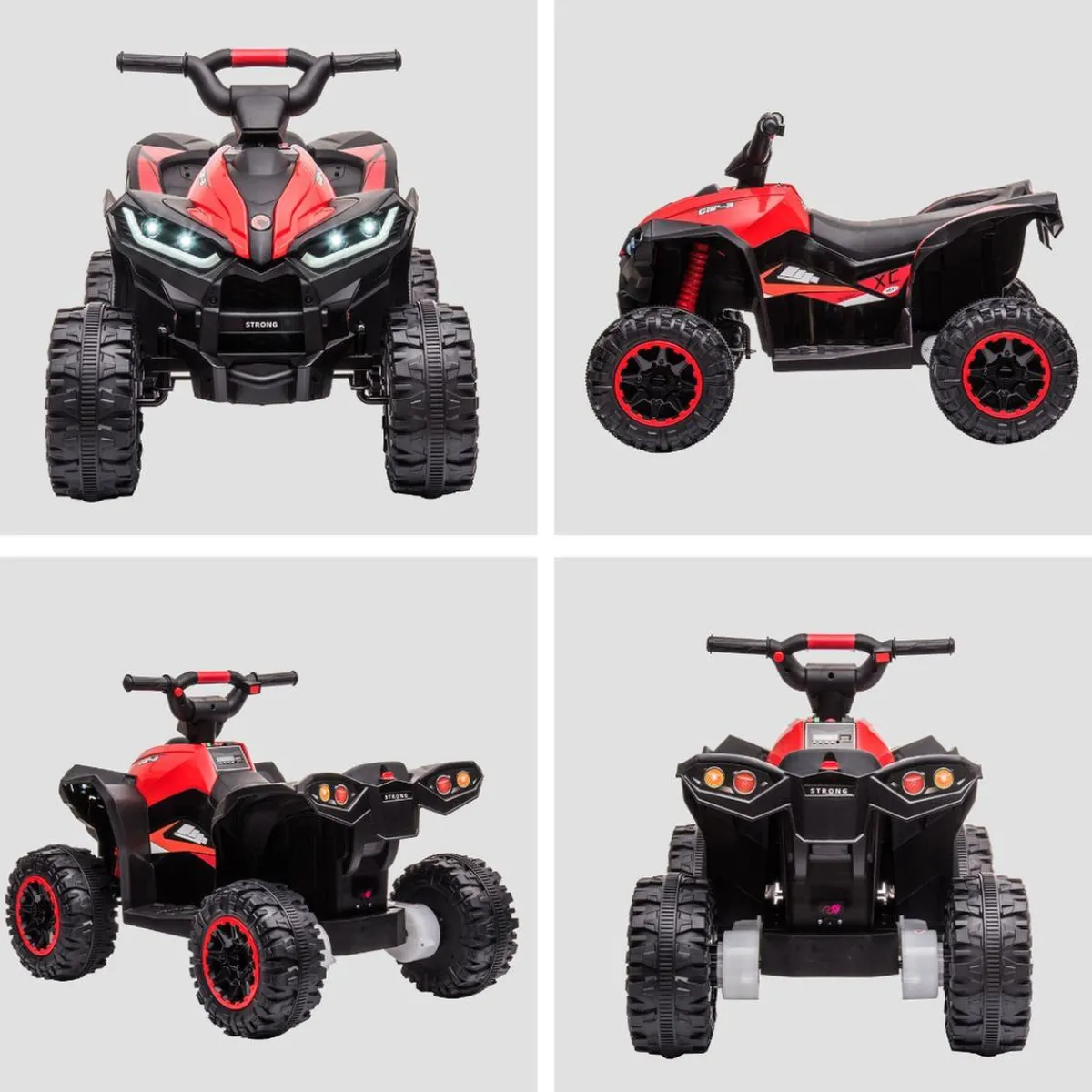 - Quad eléctrico 12V rojo*Homcom Hot
