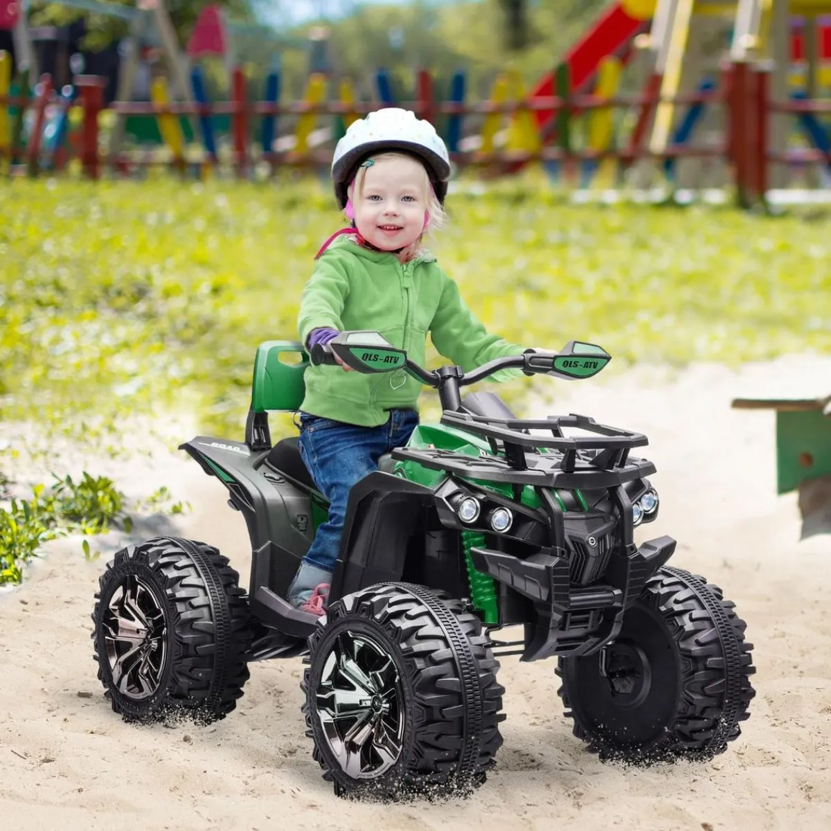 - Quad eléctrico 12V verde*Homcom Clearance