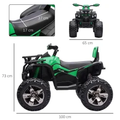 - Quad eléctrico 12V verde*Homcom Clearance