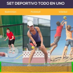 Homcom - Red con soportes y accesorios*SPORTNOW Outlet