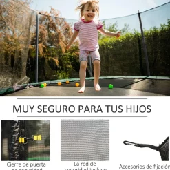 - Red seguridad para cama elástica 366 cm*Homcom Clearance
