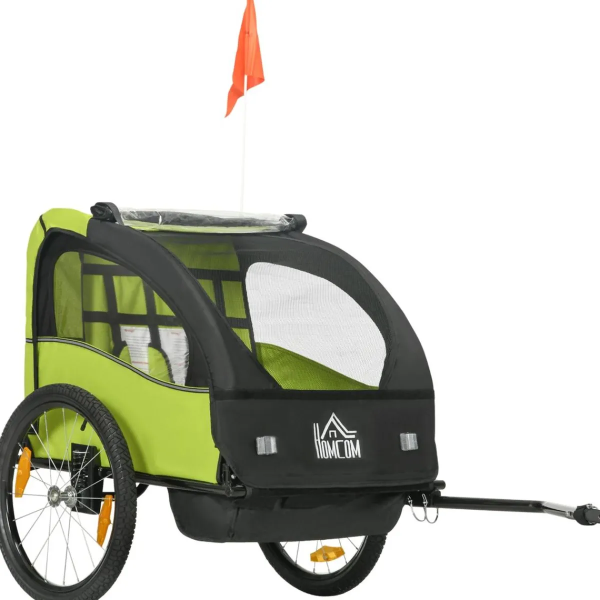 - Remolque para bicicleta Verde*Homcom Hot